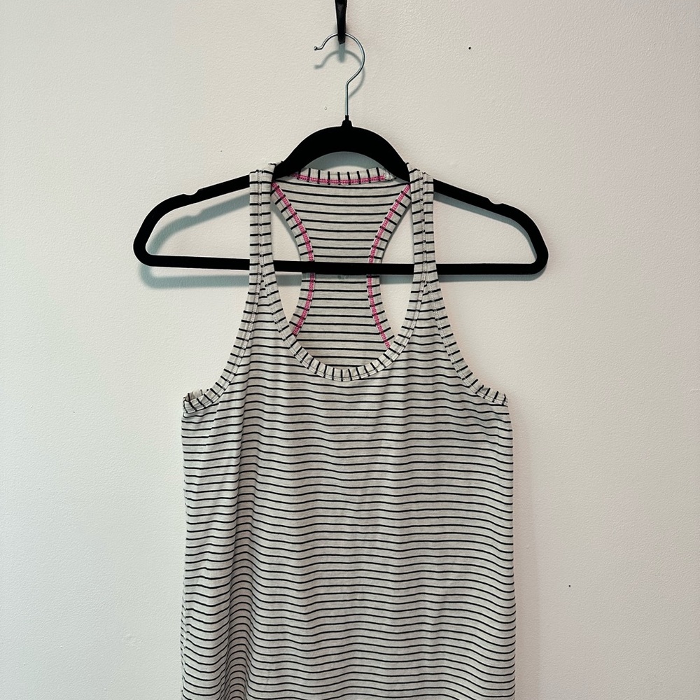 Striped Racerback Tank Top - Picture 1 of 3